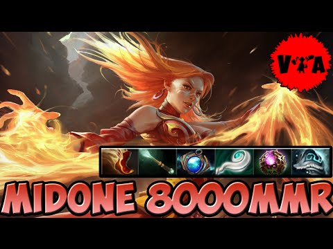 Dota 2 - MidOne 8000 MMR Plays Lina vol #1 - Ranked Match