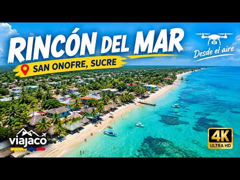 Rincón del Mar 🇨🇴 desde el aire | El paraíso escondido de Sucre en 4K 🚁🌴