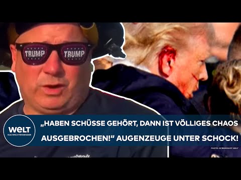 DONALD TRUMP: "Haben Schüsse gehört und dann ist völliges Chaos ausgebrochen!" Attentat - Zwei Tote!