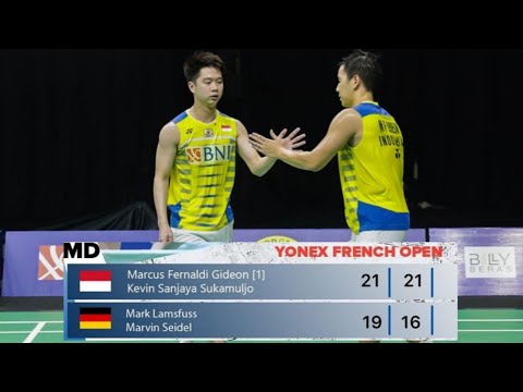 Marcus F Gideon / Kevin S Sukamuljo vs Mark Lamsfuss/ Marvin Seidel | R16 French Open 2021