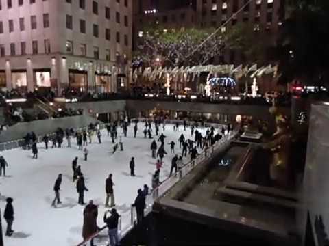 Rockefeller Center, Manhattan. Evangelina Sfilio & Javier Santich in New York