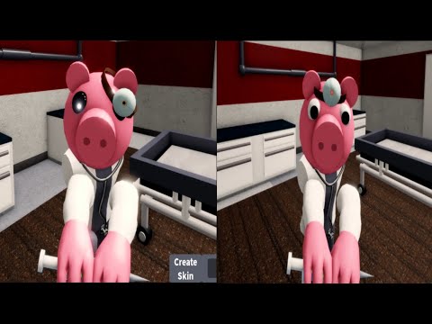 Doctor Piggy Infected vs Non Infected Jumpscare - Roblox Piggy APRP