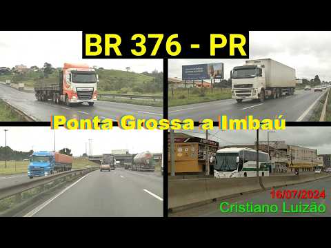 Caminhões e Ônibus de Ponta Grossa - PR a Imbaú - PR em 16/07/2024👍✌️👏💥