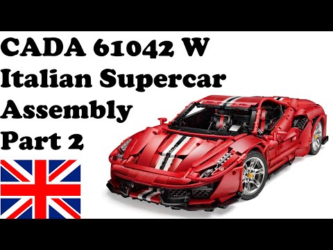 CADA 61042W - Italian Supercar (Ferrari 488 Pista) - Assembly Part 2