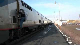 preview picture of video 'Amtrak Empire Builder Outside'