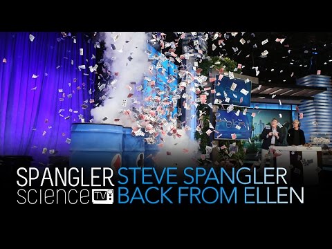 Steve Spangler Back from The Ellen Show - Soda Can Shakeup
