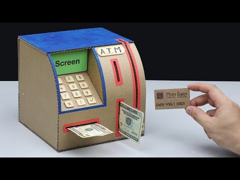 How to make Personal ATM Machine Cardboard