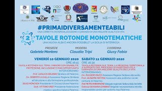 SicilArte' 2020 ''PRIMAIDIVERSAMENTEABILI'' Tavola rotonda del 11/01/2020