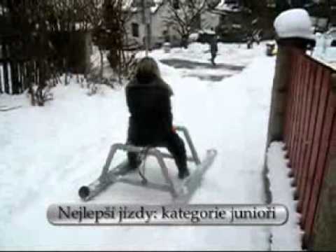 Trubkové saně - první jízda