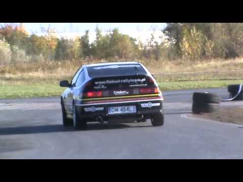X runda WLTA / WLR 2012 - Łukasz Lachtera - Flatout Rally Team - Honda CRX