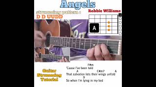 Angels - Robbie Williams guitar chords w/ lyrics &amp; strumming tutorial