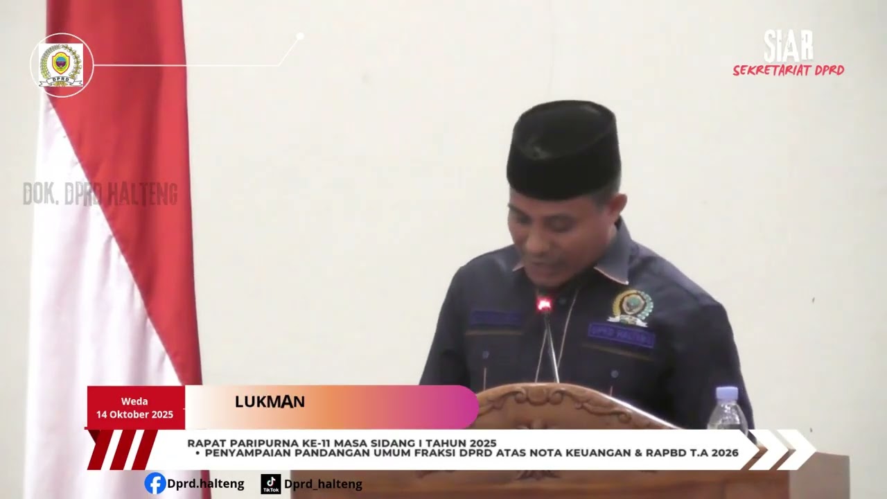 Penyampaian Pandangan Umum Fraksi DPRD [] Wdda Halmahera Tengah
