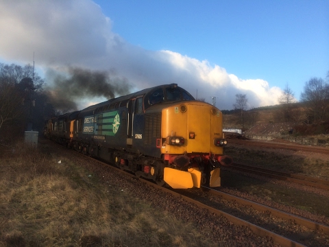 37605 & 37601 6K40 Mossend to Glenfinnan and return 12/02/17 & 13/02/17