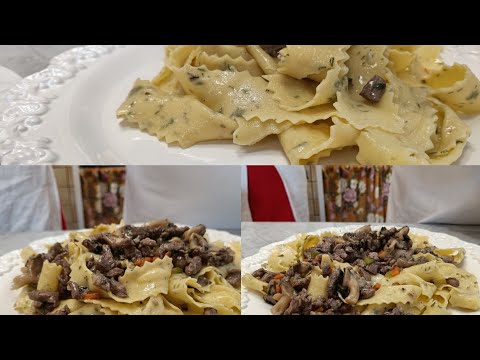 TAGLIATELLE RICCE AL TIMO CON RAGU' DI CINGHIALE