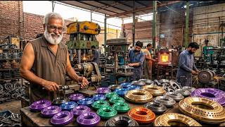 Making Kitchen Gas Burner Heads at Scale | From Metal Disc to Finished