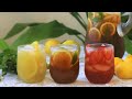 Three Iced Tea Recipes (Orange-Green Tea, Strawberry-Oolong Tea, Lemon-Black Tea)