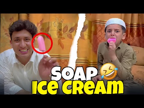 "Epic Prank on Yaseen! Soap Instead of Ice Cream"In Pashto😂😂😂