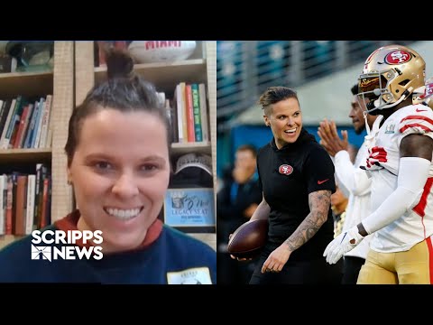 From NFL to flag football: Coach Katie Sowers says 'play like a girl'