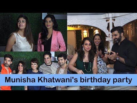 Juhi Parmar, Gurmeet Choudhary, Karan Mehra and others at Munisha Khatwani's birthday party