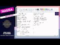 Mathematics Tutorial In Hausa
