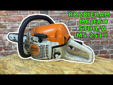 I am disassembling a STIHL MS 251 chainsaw, surprising defects during disassembly...(MS 231 C)