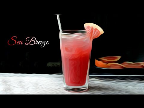SEA BREEZE  cocktail  ( recipe and how to make ).