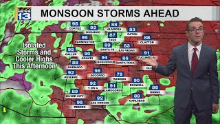 Storm chances increasing & cooler ahead