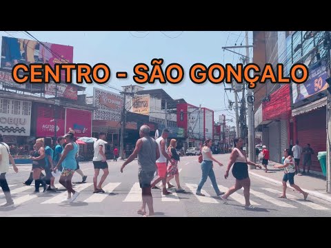 VEJA O CENTRO DE SÃO GONÇALO COM O NOME DAS RUAS.