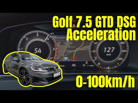 Golf 7.5 GTD DSG | 0-100 km/h Acceleration