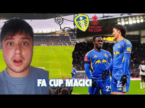 6500 LEEDS FANS GO MENTAL IN THE FA CUP!!- Derby County v Leeds United