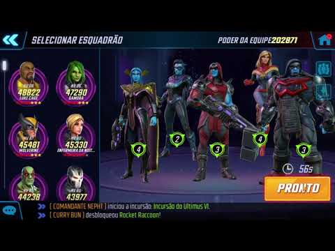Marvel Strike Force   Kree Vs Defenders 40 000 Points Stronger