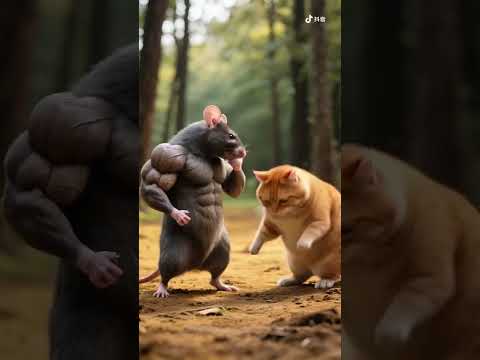 Fat orange cat's jungle trip Fat orange cat accidentally discovered that the kittens were in cri