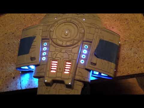 1/1000th scale USS Defiant lighting Part 5