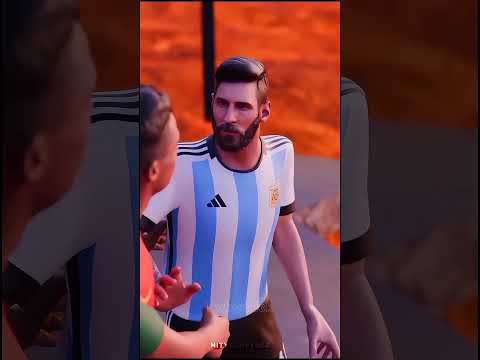 Cristiano Ronaldo saves Messi from the lava ball #ronaldo​ #cr7​ #messi​ #edit​ #viral​ #shorts