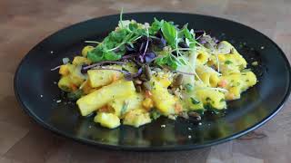 Serendipity Catering Chef Austin Cuteo makes Pumpkin Bolognese