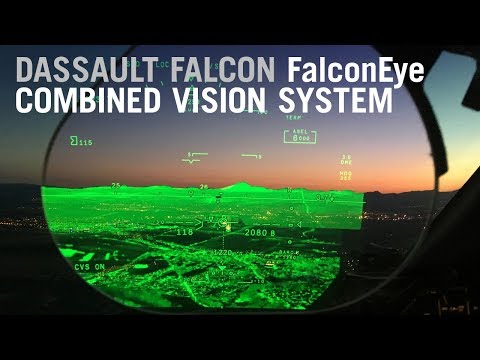 Flying with the Dassault Falcon FalconEye Combined Vision System – AIN