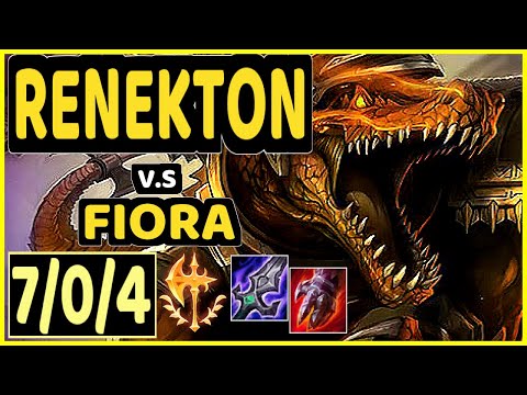 ICEBEASTO (RENEKTON) vs FIORA - 7/0/4 KDA TOP CHALLENGER GAMEPLAY - EUW