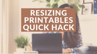 🖨️ How to Resize and Print an A5 Planner Printable to US Letter