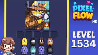 Pixel Flow Level 1534 Solution Walkthrough