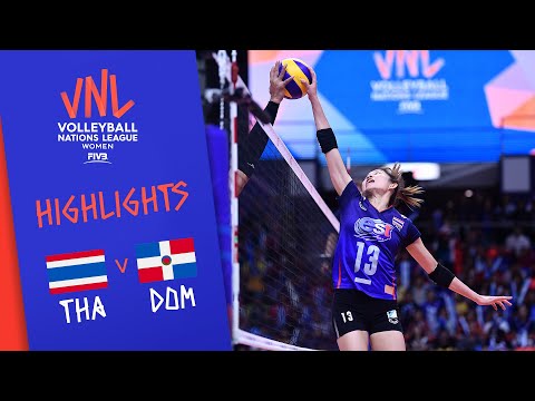 THAILAND vs. DOMINICAN REPUBLIC -  Highlights Women | Week 3 | Volleyball Nations League 2019