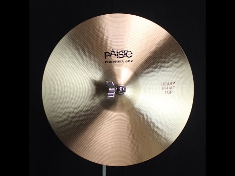 Paiste 15" Formula 602 Classic Heavy Hi Hats - 1234g/1371g (video demo) image 2