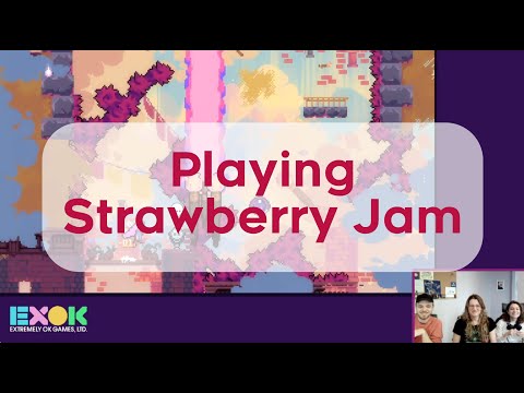 EXOK team plays Celeste mod "Strawberry Jam"