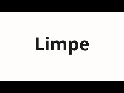 How to pronounce Limpe