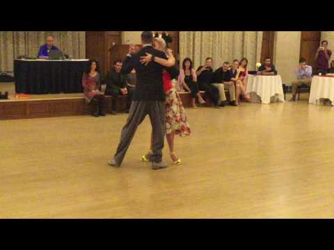  Eleonora Kalganova  and  Michael Nadotchi  are  dancing  at  Fire and Ice Tango Festival  in  2017