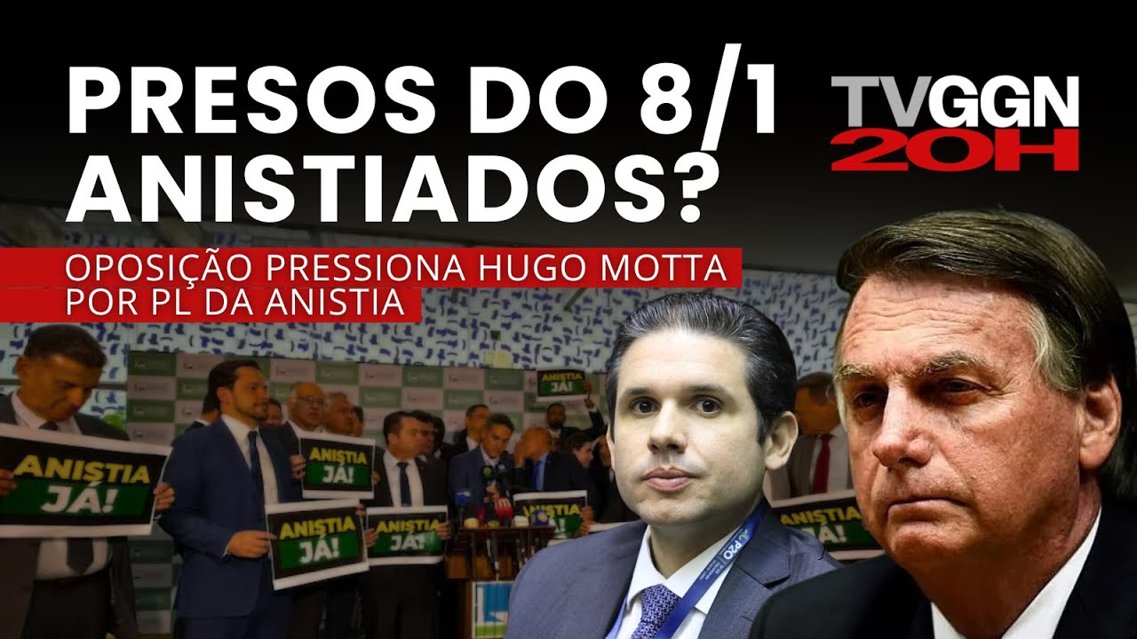BOLSONARISTAS PRESSIONAM HUGO MOTTA PELA ANISTIA  | TVGGN 20H (12/02/25)
