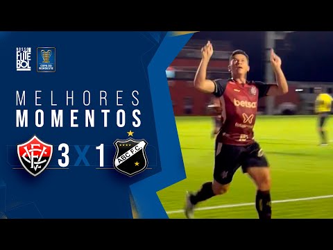 Gols e lances de Vitória x ABC-RN