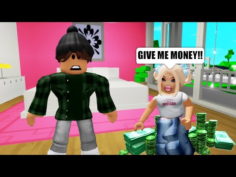 Babysitting a Spoiled BRAT! Gone wrong! *Brookhaven Roleplay*