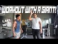 HEAVY WORKOUT WITH A GIANT! | FORMER VARSITY PLAYER NG FEU