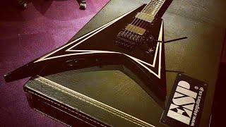 Video thumbnail for ESP SV-II Offset V Randy Rhoads Style Guitar Up Close Video Review by Essex Recording Studios
