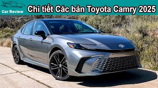 Chi tiết các phiên bản Toyota Camry 2025 - Về Việt Nam tiếp tục làm Trùm phân khúc